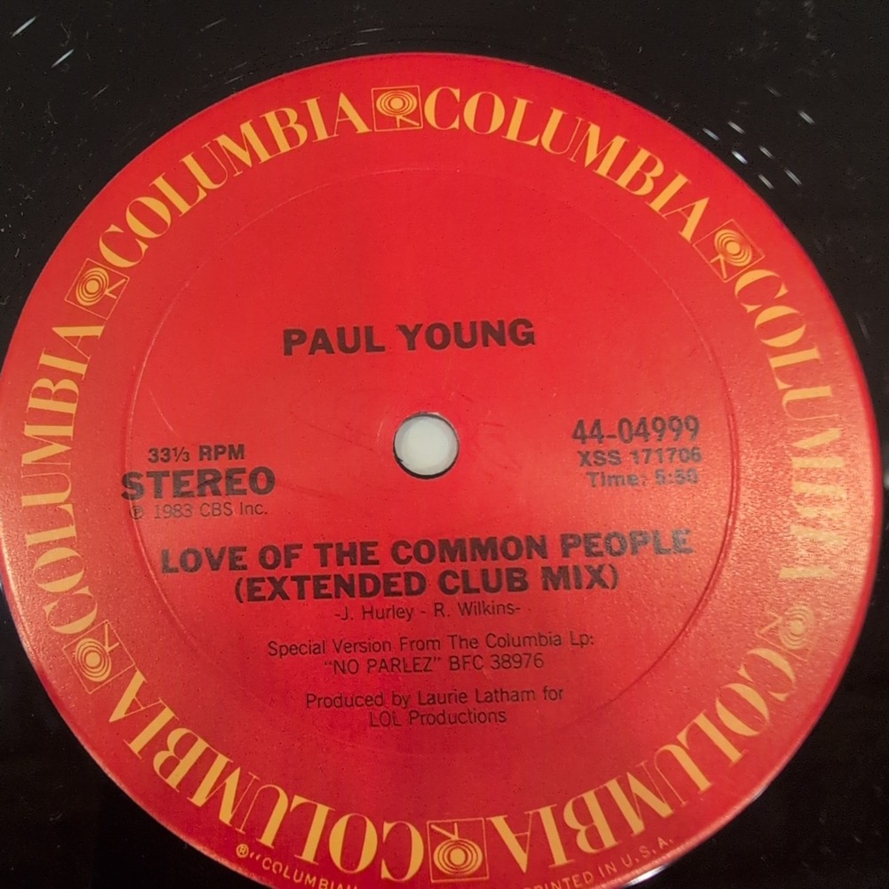 Paul Young Love of the Common People Come Back and Stay 12" Vinyl Promo 1983 - Picture 5 of 7